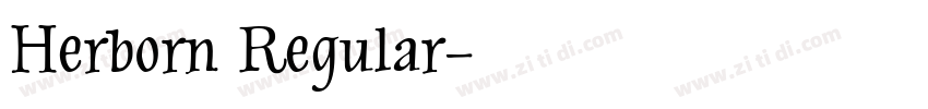 Herborn Regular字体转换